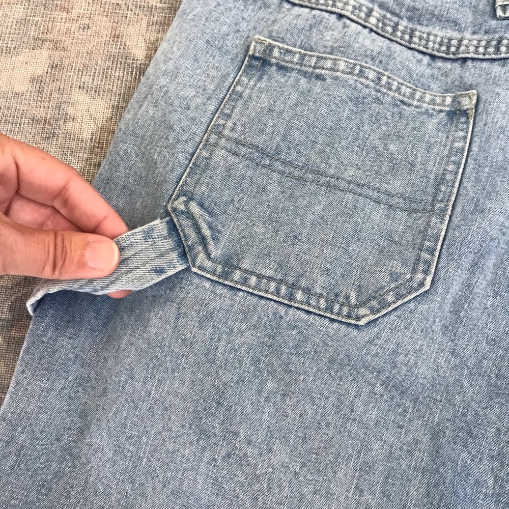 Vintage 1990s Riveted by Lee Wide-leg Cropped Jean - Picture 4 of 10